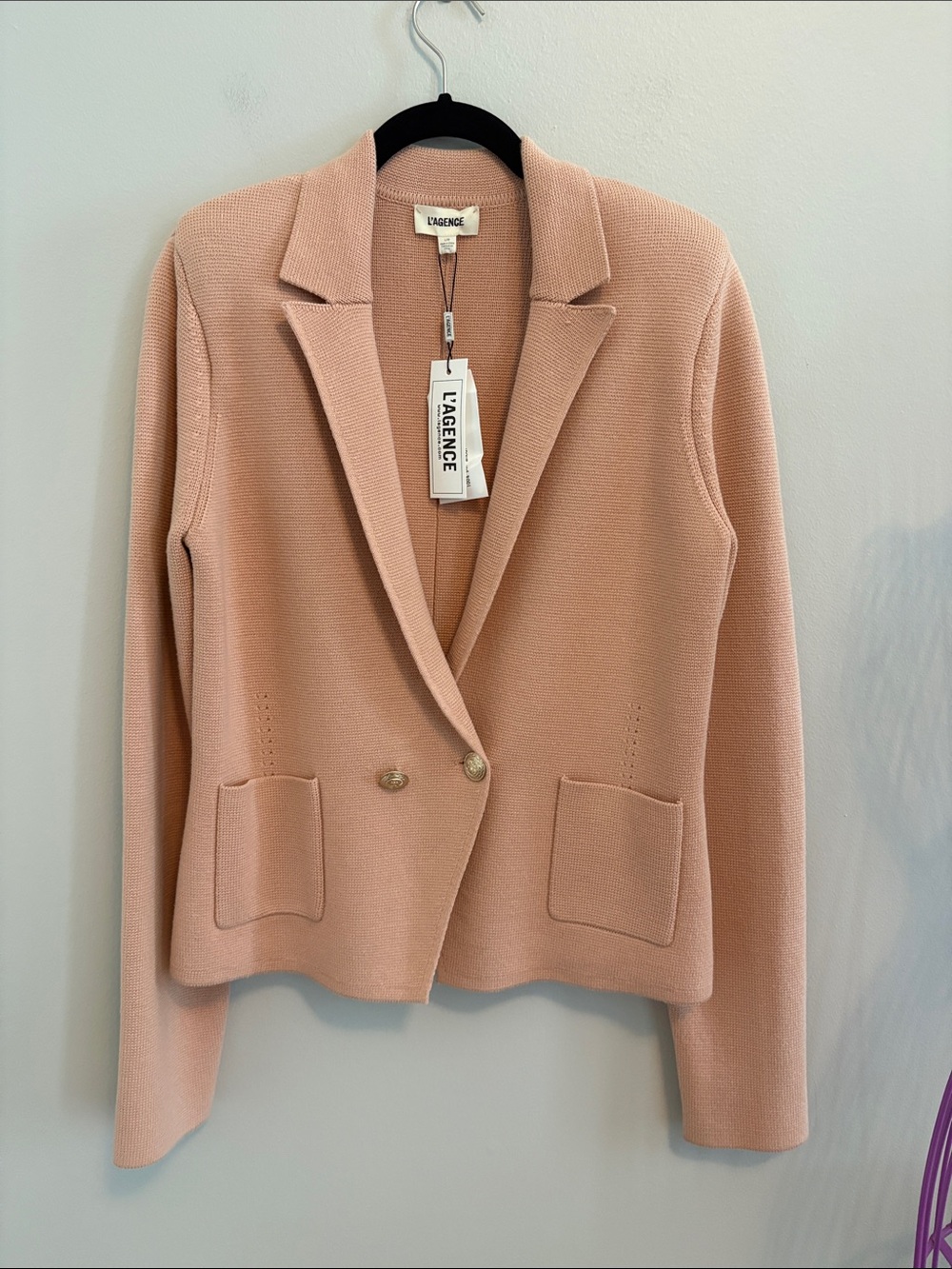 L'AGENCE Tailored  Knit Blazer Jacket/Cardigan